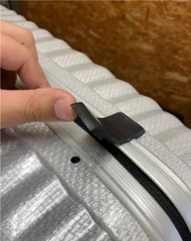 Samsonite コスモライト ラバーヒンジ交換（ゴムヒンジ修理）