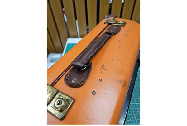 革ハンドル硬化修理 修理後